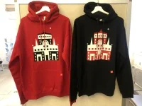 Mikina Plečnik — černá, červená